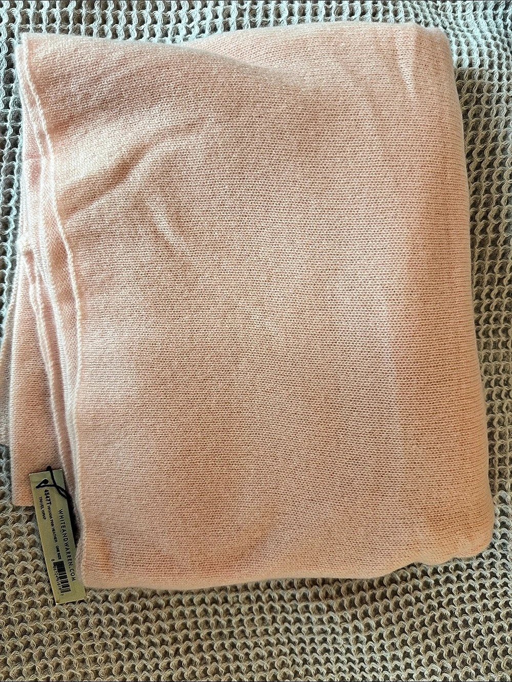White + Warren Havana Pink Heather Travel Wrap Cashmere Wrap in Pink NWT